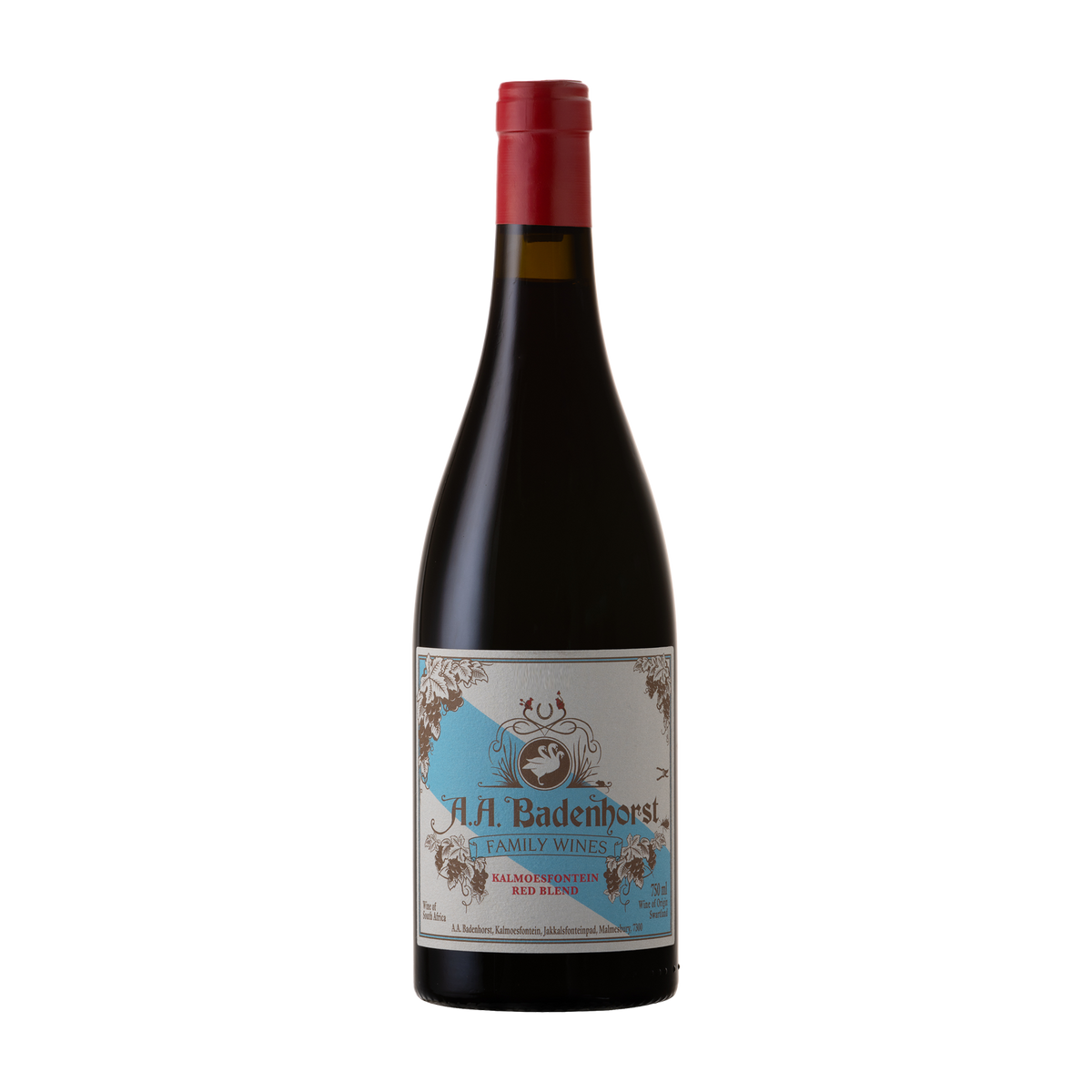 Bottle of Kalmoesfontein Red by AA Badenhorst Family Wines